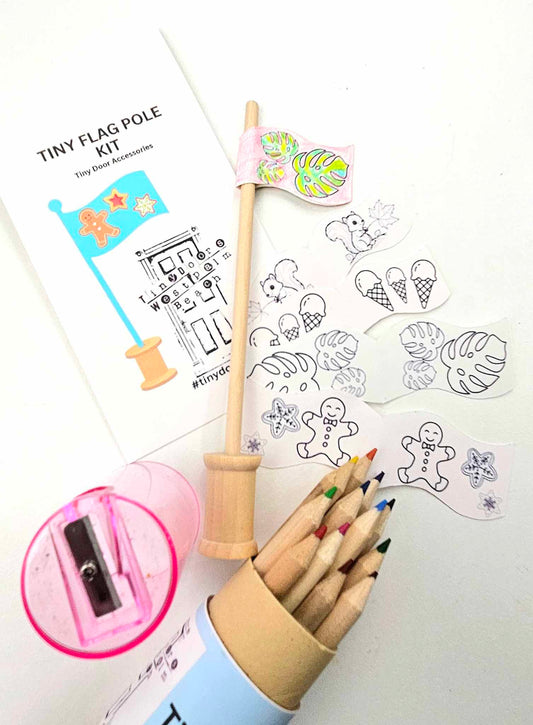 Tiny Doors Flag Pole Kit