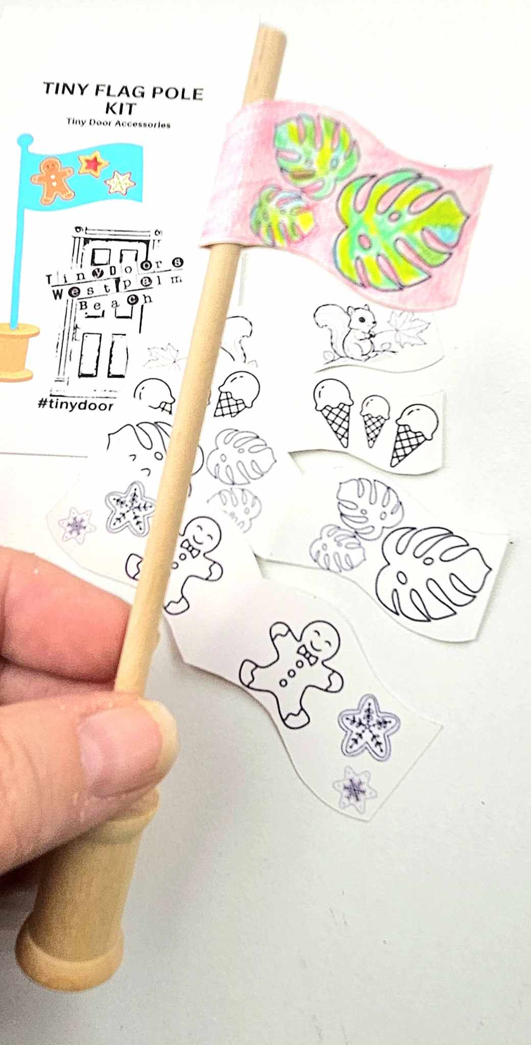 Tiny Doors Flag Pole Kit