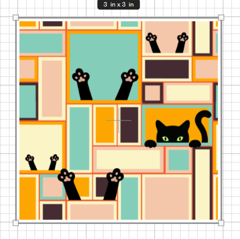 Stickers: Onyx The Cat "Peek A Boo"