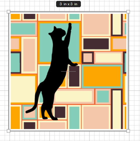 Stickers: Onyx The Cat "Reaching Up"