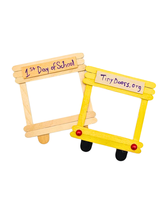 Tiny School Bus Picture Frame Maker Kit