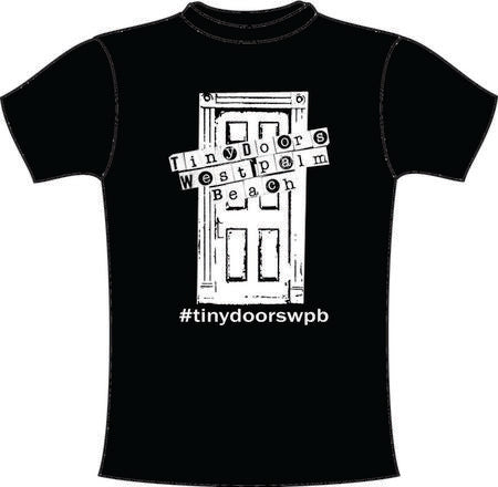 Tiny Door T-Shirt: The Fancy Door. Blk