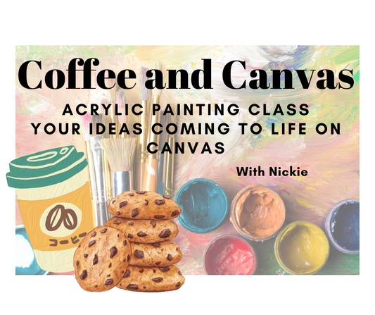 Wed. September 27, 2023 Coffee and Canvas Acrylic Painting Class (AM Class Only)
