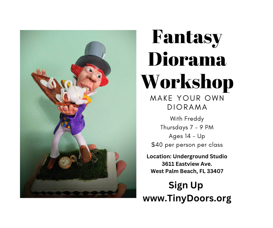 Thurs. October 5, 2023 Fantasy Clay Diorama Workshop 7 - 9 PM (ages 14 - up)