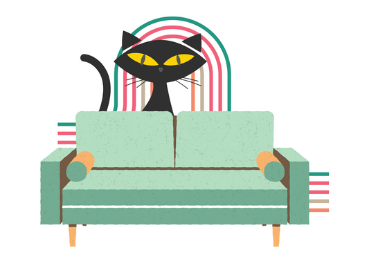 Planner Stickers: Onyx Retro Couch