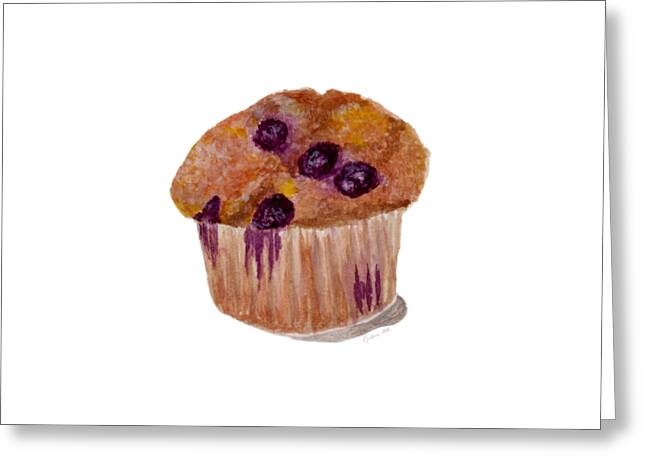 Blueberry Muffin - Greeting Card