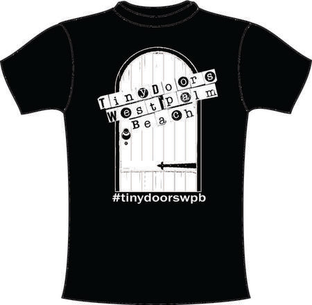 Tiny Door T-shirt: The Arch Door. Blk